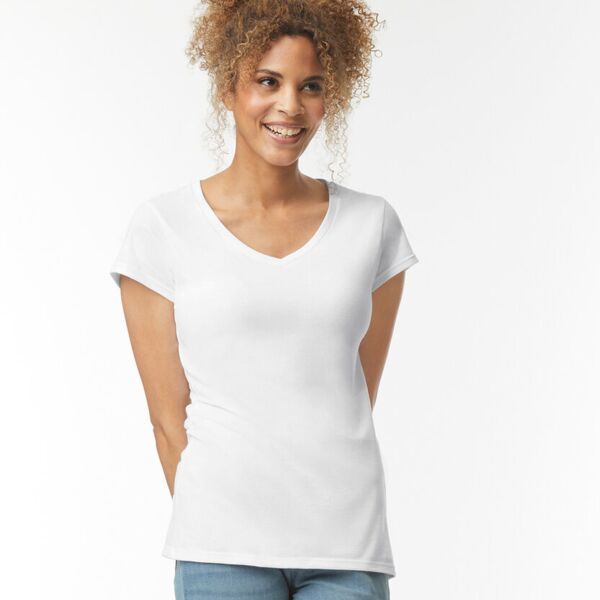 Softstyle™ women's v-neck t-shirt Thumbnail