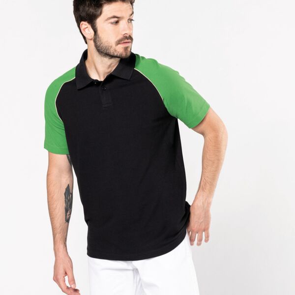 Polo baseball contrast polo shirt Thumbnail
