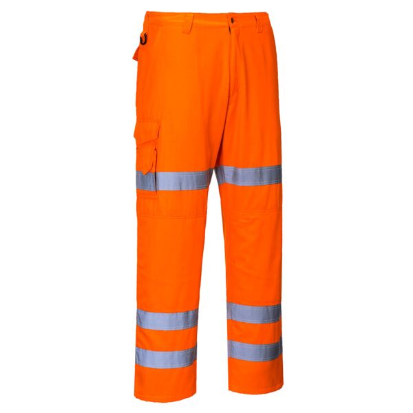 RT49 Hi Viz Three Band Work Trousers Thumbnail